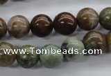 CAG1917 15.5 inches 10mm round green magic agate beads wholesale