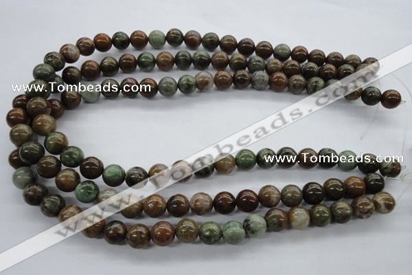 CAG1917 15.5 inches 10mm round green magic agate beads wholesale