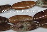 CAG2032 15.5 inches 10*28mm marquise rainbow agate beads wholesale