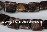 CAG2048 15.5 inches 12*12mm square rainbow agate beads wholesale