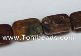 CAG2060 15.5 inches 13*18mm rectangle rainbow agate beads wholesale