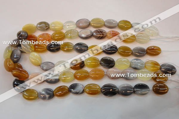 CAG2360 15.5 inches 13*18mm oval African botswana agate beads