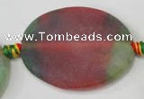 CAG2835 15.5 inches 30*40mm twisted oval agate gemstone beads
