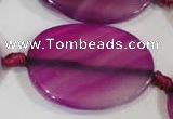 CAG2849 15.5 inches 30*40mm oval agate gemstone beads