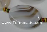 CAG2850 15.5 inches 20*30mm oval agate gemstone beads