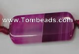CAG2852 15.5 inches 16*38mm rectangle agate gemstone beads