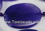 CAG2856 15.5 inches 30*40mm oval agate gemstone beads