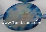 CAG2857 15.5 inches 30*40mm oval agate gemstone beads