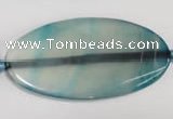 CAG2865 15.5 inches 25*50mm twisted oval agate gemstone beads