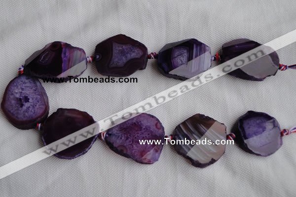 CAG333 rough agate gemstone nugget shape beads Wholesale
