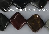 CAG3536 15.5 inches 15*15mm diamond ocean agate gemstone beads