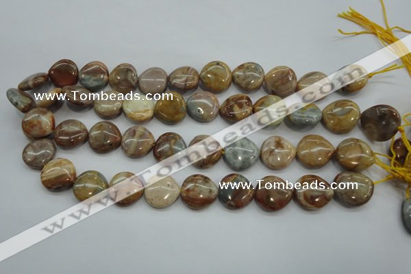 CAG3598 15.5 inches 18*18mm heart Morocco agate beads wholesale