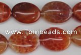 CAG4215 15.5 inches 15*20mm oval natural fire agate beads