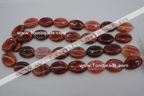 CAG4216 15.5 inches 18*25mm oval natural fire agate beads
