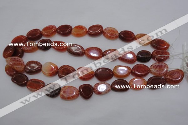 CAG4230 15.5 inches 12*16mm - 14*19mm freeform natural fire agate beads