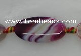 CAG425 15.5 inches 20*40mm oval agate gemstone beads Wholesale
