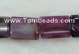 CAG429 15.5 inches 20*25mm rectangle agate beads Wholesale