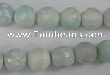 CAG4515 15.5 inches 10mm faceted round fire crackle agate beads
