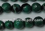 CAG4624 15.5 inches 6mm faceted round fire crackle agate beads
