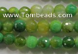 CAG4781 15.5 inches 8mm faceted round fire crackle agate beads