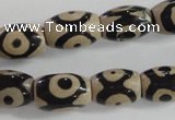 CAG5090 15.5 inches 8*12mm drum tibetan agate beads wholesale