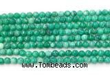 CAG5309 15.5 inches 4mm faceted round peafowl agate gemstone beads