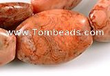 CAG543 15 inches 18*25mm oval mahogany crazy lace agate beads