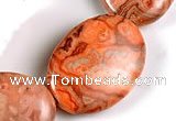 CAG544 15 inches 22*30mm oval mahogany crazy lace agate beads