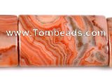 CAG546 15 inches 12*20mm rectangle mahogany crazy lace agate beads