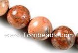 CAG547 15 inches 15mm round mahogany crazy lace agate beads wholesale
