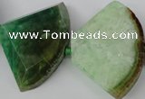 CAG5588 15 inches 30*40mm faceted triangle dragon veins agate beads