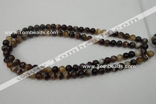 CAG5901 15 inches 8mm round Madagascar agate gemstone beads