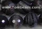 CAG5966 15.5 inches 18mm faceted round botswana agate beads wholesale