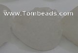 CAG5982 15.5 inches 30mm heart white agate gemstone beads