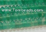 CAG6620 15.5 inches 3*6mm rondelle green agate gemstone beads