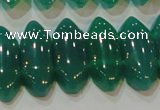 CAG6640 15.5 inches 8*20mm marquise double drilled green agate beads