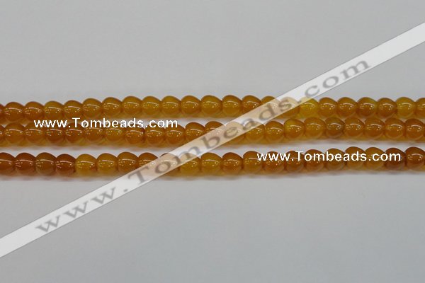 CAG7114 15.5 inches 9*10mm apple-shaped yellow agate gemstone beads