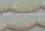 CAG7232 15.5 inches 16*33mm marquise white agate gemstone beads