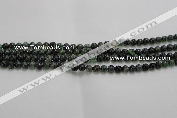 CAG7321 15.5 inches 6mm round dragon veins agate beads wholesale