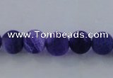 CAG7511 15.5 inches 6mm round frosted agate beads wholesale