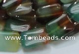 CAG791 15.5 inches 13*18mm rectangle rainbow agate gemstone beads