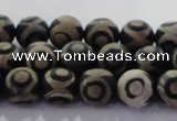 CAG8700 15.5 inches 6mm round matte tibetan agate gemstone beads
