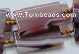 CAG888 15.5 inches 24*40mm rectangle agate gemstone beads wholesale
