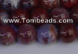 CAG9124 15.5 inches 12mm round red lightning agate beads