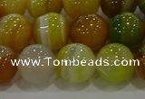 CAG9166 15.5 inches 12mm round line agate beads wholesale