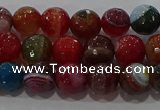CAG9264 15.5 inches 8mm faceted round line agate beads wholesale