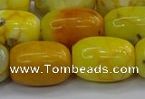 CAG9541 15.5 inches 13*18mm drum dragon veins agate beads
