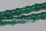 CAG959 15.5 inches 9*11mm vase-shaped green agate gemstone beads