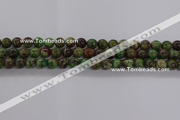 CAG9646 15.5 inches 8mm round ocean agate gemstone beads wholesale