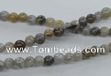 CAG970 15.5 inches 4mm round bamboo leaf agate gemstone beads